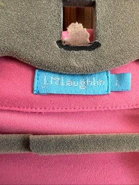 J. McLaughlin Hot Pink Top with Turquoise Tag